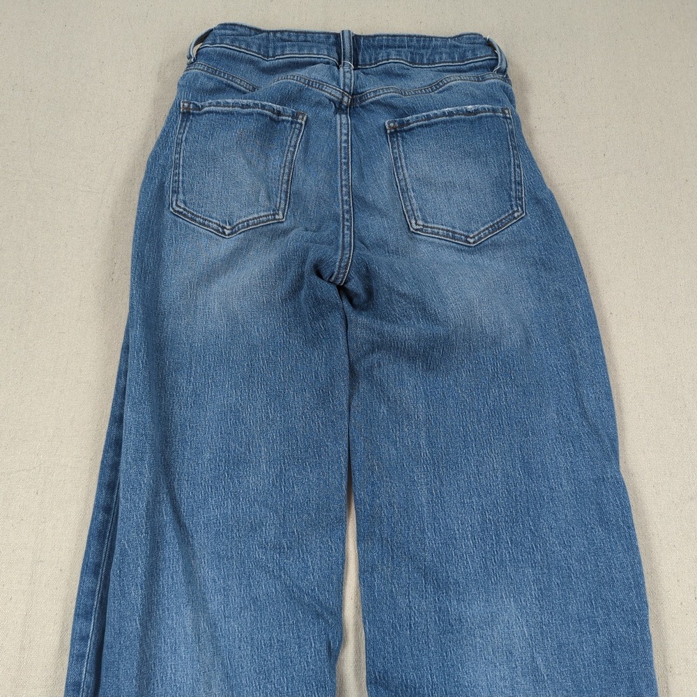 Quince Jeans Womens 28 Blue Stretch High Rise Bella Relaxed Straight - Picture 14 of 16